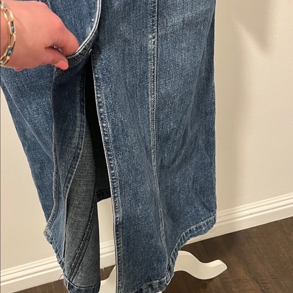 Guess Blue Denim Long Jean Jacket - Picture 5 of 16